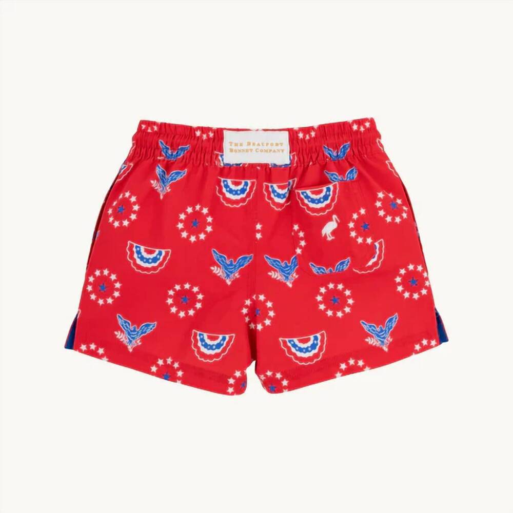 NEW THE BEAUFORT BONNET COMPANY boy's tortola holiday trunks in multicolor - Picture 2 of 2